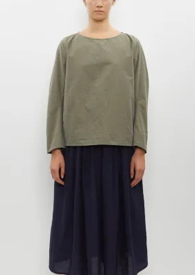 Cotton and Silk Plain Shirt